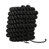 12M/15M Dacron Material Heavy Black Gold Battling Rope Physical Body Strength Training Sport Fitness Exercise Workout Rope