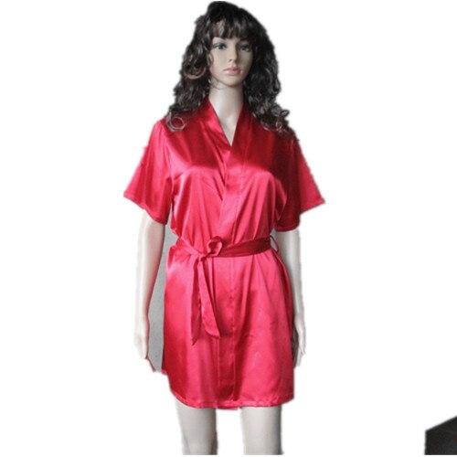 PLUS SIZE XXL 3XL Femme Man Satin Silk Bathrobe with Belt Nightgown Short Sleeve Robes Elegant Tracksuits Pijama Long Tops