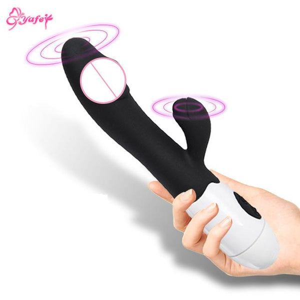 G Spot Dildo Rabbit Vibrator for Women Dual Vibration Silicone Waterproof Female Vagina Clitoris Massager Sex Toys For Women