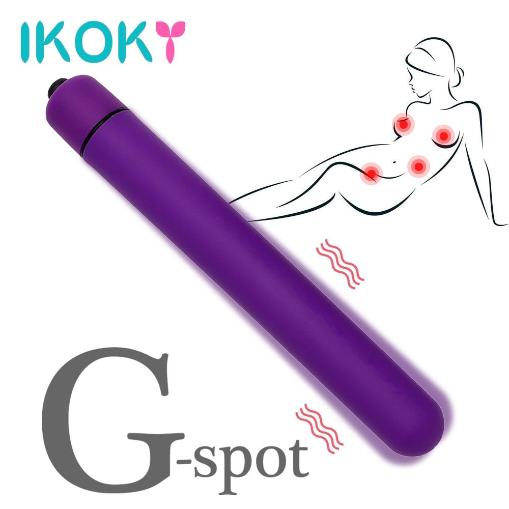IKOKY Bullet Vibrator Dildo Vibrators for Women AV Stick Adult Sex Toys for Women Clitoris Stimulator G-spot Massager S/M