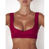 Summer new sexy Women backless Push-up Padded Bra Bikini Solid Swimsuit Swimwear Bathing Two-Piece Separates bikini top costume