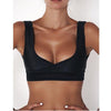 Summer new sexy Women backless Push-up Padded Bra Bikini Solid Swimsuit Swimwear Bathing Two-Piece Separates bikini top costume