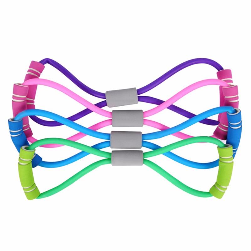 8 Shaped Resistance Bands Fitness Elastic Rubber Loops Latex Pull Rope Sports Expander Band Yoga Pilates Fitness Belt Equipment