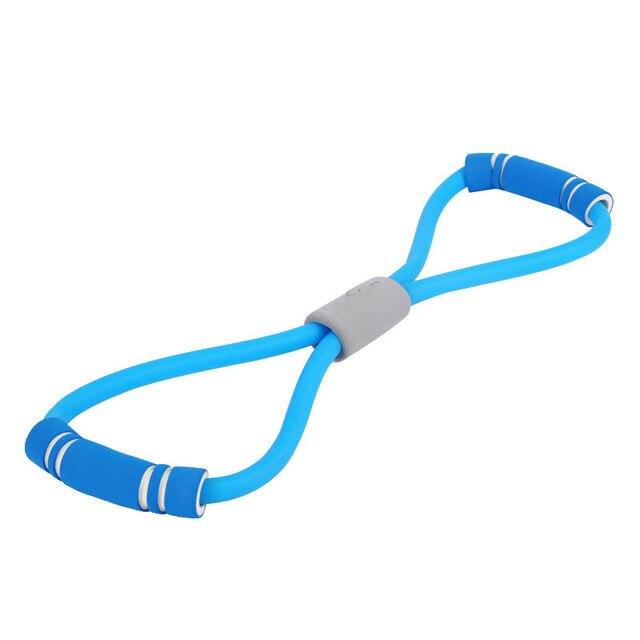 8 Shaped Resistance Bands Fitness Elastic Rubber Loops Latex Pull Rope Sports Expander Band Yoga Pilates Fitness Belt Equipment