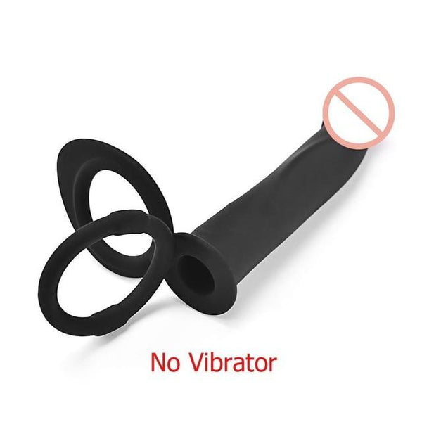 Double Penetration Vibrators Penis Strapon Dildo Vibrator Strap On Penis Anal Plug for Man Adult Vagina Massager for Beginner