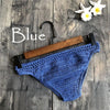 Solid Bikinis Mujer Swimsuit Crochet Red Bikini Top Knit Sexy Bikinis Women's Swimming Bra Large Female Swimwear S - XL 2019 New