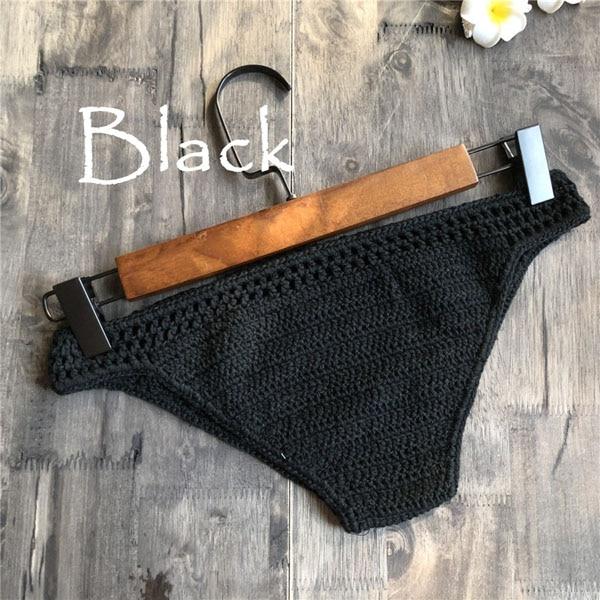 Solid Bikinis Mujer Swimsuit Crochet Red Bikini Top Knit Sexy Bikinis Women's Swimming Bra Large Female Swimwear S - XL 2019 New
