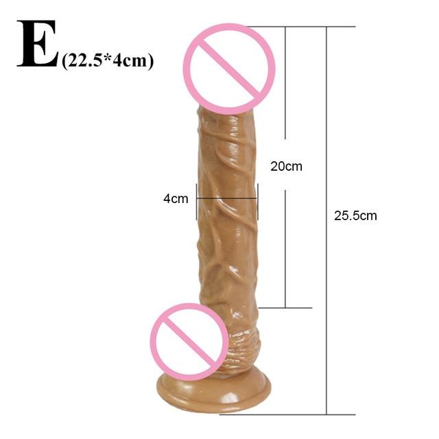 7 / 8 / 10 / 12 inches Big Huge Realistic Dildo Rubber Penis Women Artificial Giant Long Suction Cup Anal Dildo Fake Penis Dick