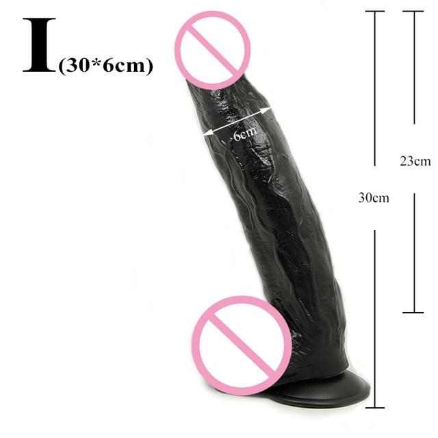 7 / 8 / 10 / 12 inches Big Huge Realistic Dildo Rubber Penis Women Artificial Giant Long Suction Cup Anal Dildo Fake Penis Dick
