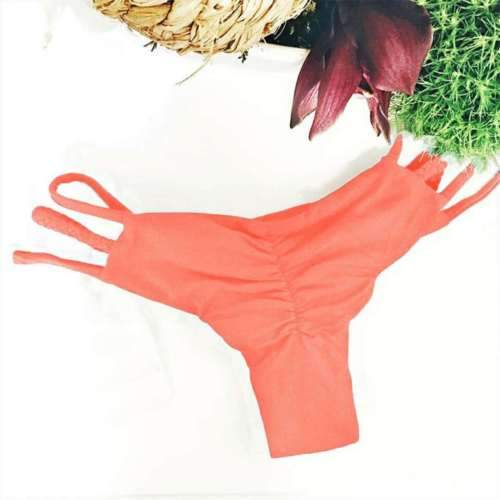 Sexy Women Thong Cheeky Bikini Bottom Beachwear Brazilian Swimwear Summer Swimming Brife