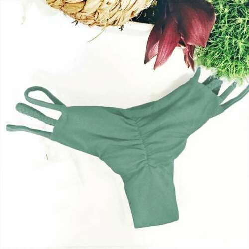 Sexy Women Thong Cheeky Bikini Bottom Beachwear Brazilian Swimwear Summer Swimming Brife