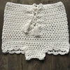 2019 HOT Sexy Women Bikini Shorts Fashion Drawstring Hand Knit Striped Cutout Shorts Casual Beach Bathing Swimwear