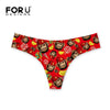 FORUDESIGNS Bikini Bottoms Sexy Swimwear Funny Monkey Design G-string Thong Swimsuit Brazilian Panties Womens Swimming Shorts