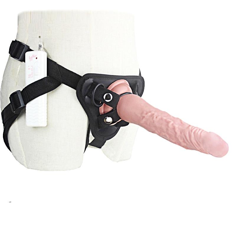 8/7/5 Inch Big Strap on Dildo Vibrator for Women 3 Speed Vibrating Strapon Harness Dildo Anal Strap-ons Vibrator Lesbian Sex Toy