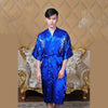 7colors Traditional Japanese Kimono Emboridery Dragon Robe Men Nightgown Yukata Sleepwear Satin Men's Quimono Samurai Male