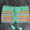 2019 New Crochet Women Rainbow Bandage Bikini Tops Push Up UnPadded Bra Swimwear Sexy Swimsuit Bathing Suit Beachwear Top Hot