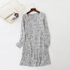 2019 New Casual Night Dress Sleepwear Soft Cotton Long Sleeve Stretchy Nightgown Female Nightwear Night Sleeping Gown For Women
