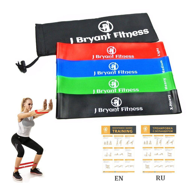 10/12'' Thick Fitness Resistance Band set with EN/RU Instruction Strength Training Elastic Latex Loops Bands Workout Equipment