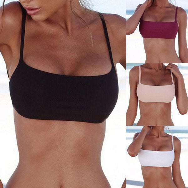 2019 New Sexy Bikinis Top Women Swimsuit Push-up Padded Bra Bralette Tops Thong Bottom Swim Halter Bikini Swimsuit Swimwear