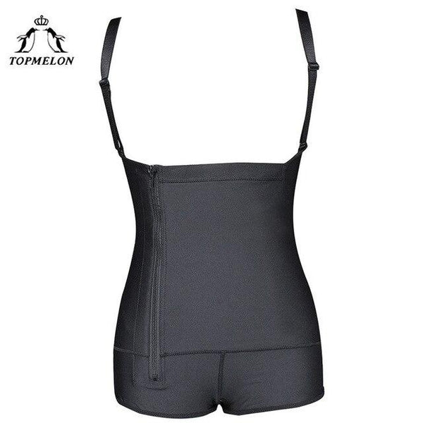 TOPMELON Zipper Bustier 2018 Shapers Good Quality S-6XL High Waist spandex Body Shaper Underbust Firm Control