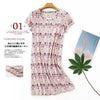 Cute cartoon sexy women nightdress summer short sleeve 100% cotton sleepwear pyjamas women nightgowns Plus size 90kg