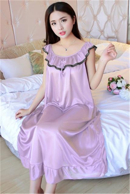 Hot Women Night Gowns Sleepwear Nightwear Long Sleeping Dress Luxury Nightgown Women Casual Night Dress Ladies Home Dressing Z79