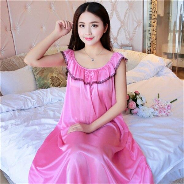 Hot Women Night Gowns Sleepwear Nightwear Long Sleeping Dress Luxury Nightgown Women Casual Night Dress Ladies Home Dressing Z79