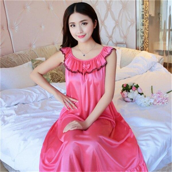 Hot Women Night Gowns Sleepwear Nightwear Long Sleeping Dress Luxury Nightgown Women Casual Night Dress Ladies Home Dressing Z79