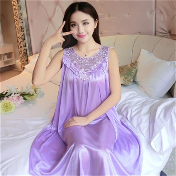 Hot Women Night Gowns Sleepwear Nightwear Long Sleeping Dress Luxury Nightgown Women Casual Night Dress Ladies Home Dressing Z79