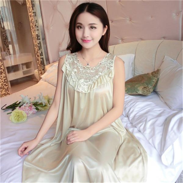 Hot Women Night Gowns Sleepwear Nightwear Long Sleeping Dress Luxury Nightgown Women Casual Night Dress Ladies Home Dressing Z79