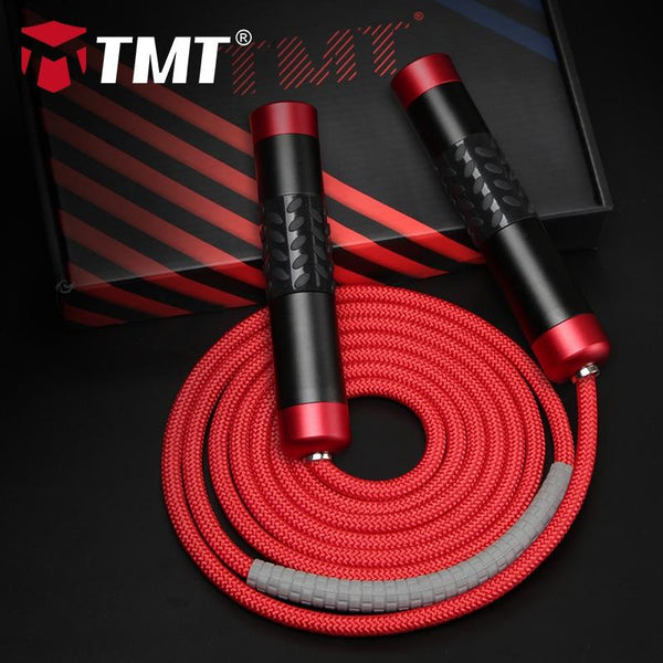 TMT Weighted Jump Rope Crossfit Aluminum Alloy Handle for Fitness Boxing Training Adjustable 3 M Heavy Wire Speed Skipping Rope