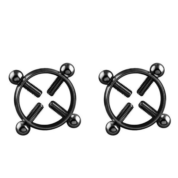 Sexy Nipple Breast Screw Clip With Chain Slave Bdsm Erotic Toys No Vibrator Sex Toys Tool For Couple Flirting Adult Toys Sexshop