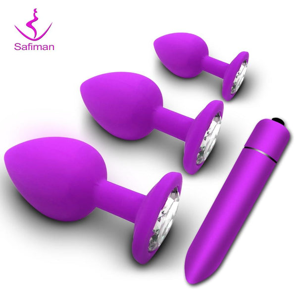 Adult Diary Silicone Anal Plug Jewelry Dildo Vibrator Sex Toys for Woman Prostate Massager Bullet Vibrador Butt Plug For Men Gay