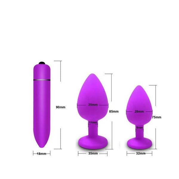 Adult Diary Silicone Anal Plug Jewelry Dildo Vibrator Sex Toys for Woman Prostate Massager Bullet Vibrador Butt Plug For Men Gay