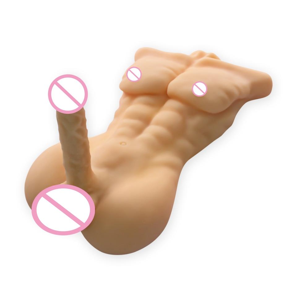 FREDPRCH Real silicone doll, japanese Lifelike size male sex dolls for women gay male doll masturbation machine with big Dildo