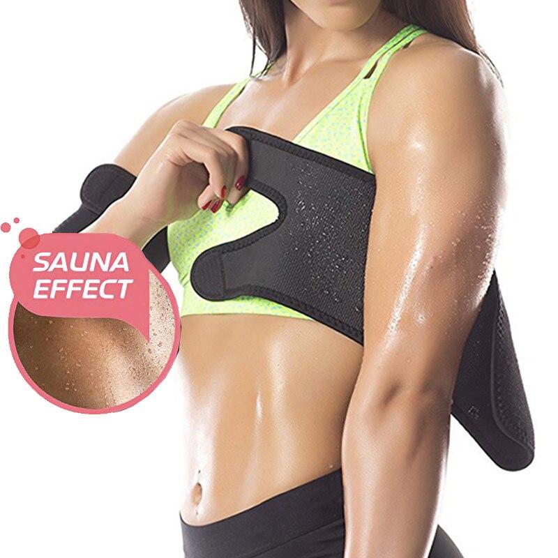 Hot Shapers Neoprene Sweat Trimmers Armbands Body Sauna Arm Warmers Slimmer Sleeve Wraps  Shaper Weight Loss Fitness Equipment
