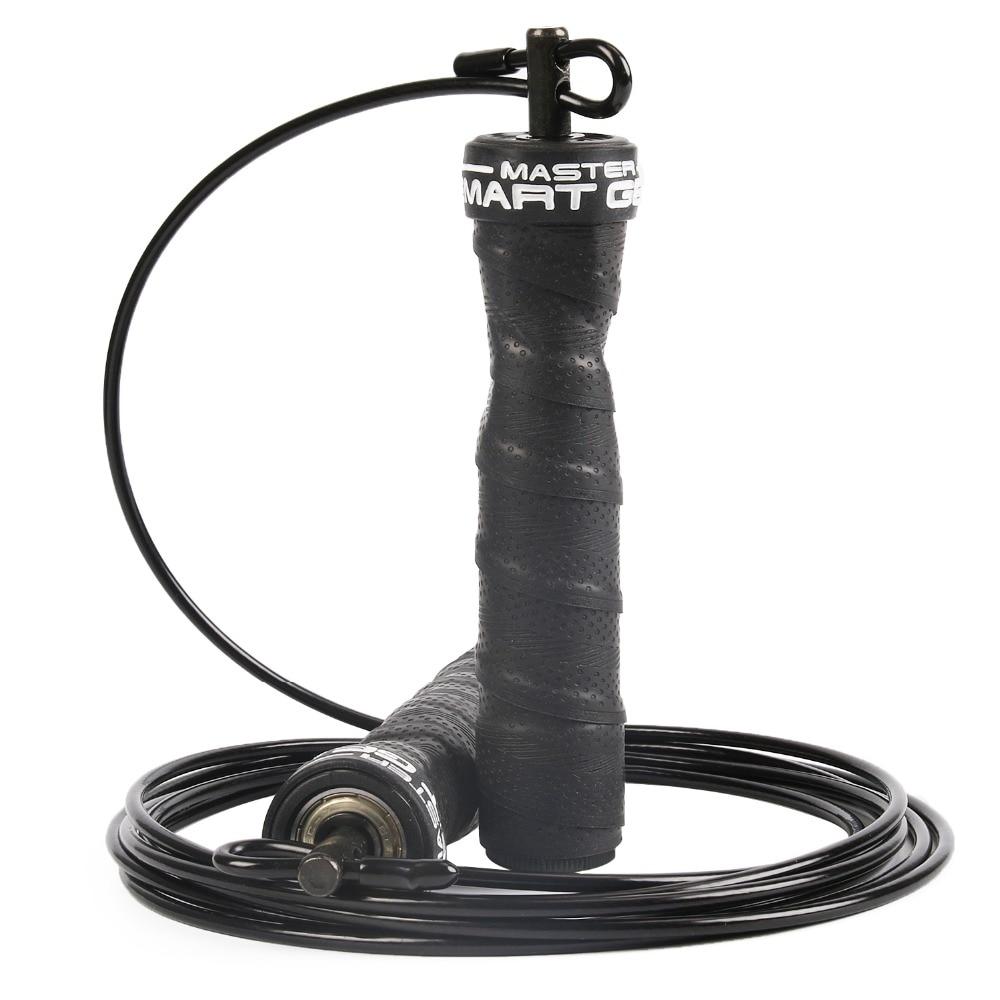 Jump Rope Speed Skipping Rope Absorb Sweat Non-slip Weighted for Exercise Fitness Training MMA Boxing Weight Block for Optional