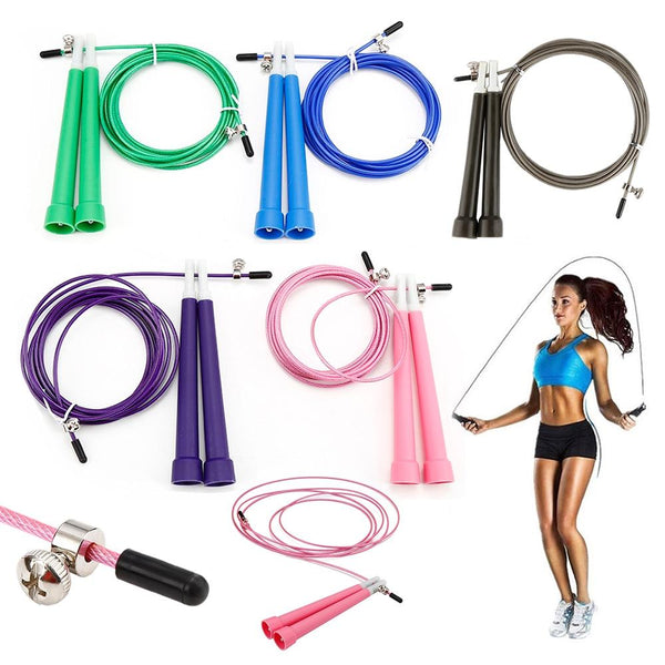 Newest 1x Adjustable Skipping Jump Ropes Steel Wire Fitness Exercise Cardio Lose Weight strength Training Crossfit Lose Weight